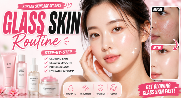 Glass Skin Skincare Routine Step by Step – Complete Guide for Radiant Skin