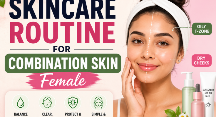 Skincare Routine for Combination Skin Female
