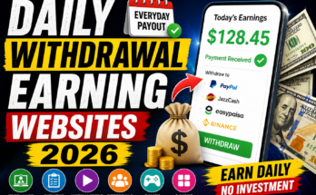 Daily Withdrawal Earning Websites 2026
