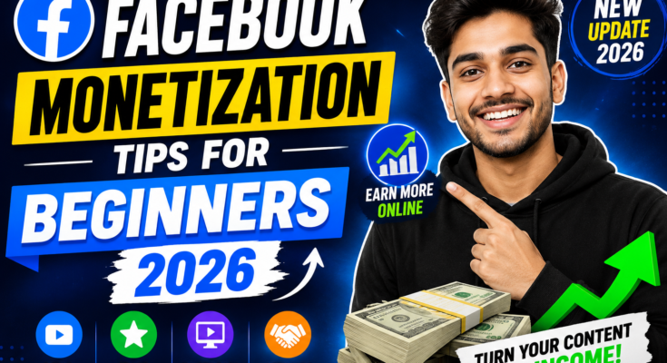Facebook Monetization Tips for Beginners 2026