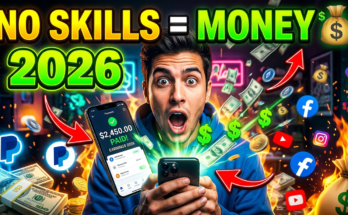 Earn Money Online Without Skills in 2026